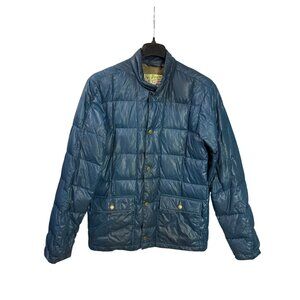 Vtg Eddie Bauer 550 Fill Power Down Jacket Mens M Blue Lightweight Down flawed
